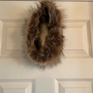 brown faux fur headband
